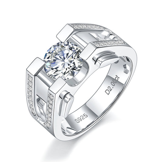 700 Men's Moissanite Diamond S925 Ring